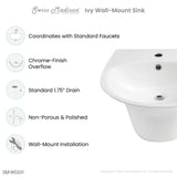 Ivy 19" Wall-Mount Bathroom Sink