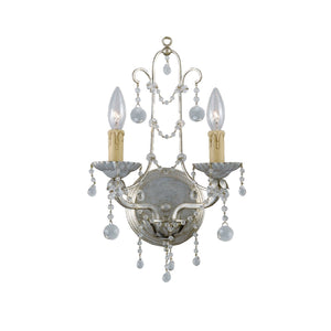 Paris Market 2 Light Silver Leaf Sconce 4612-SL