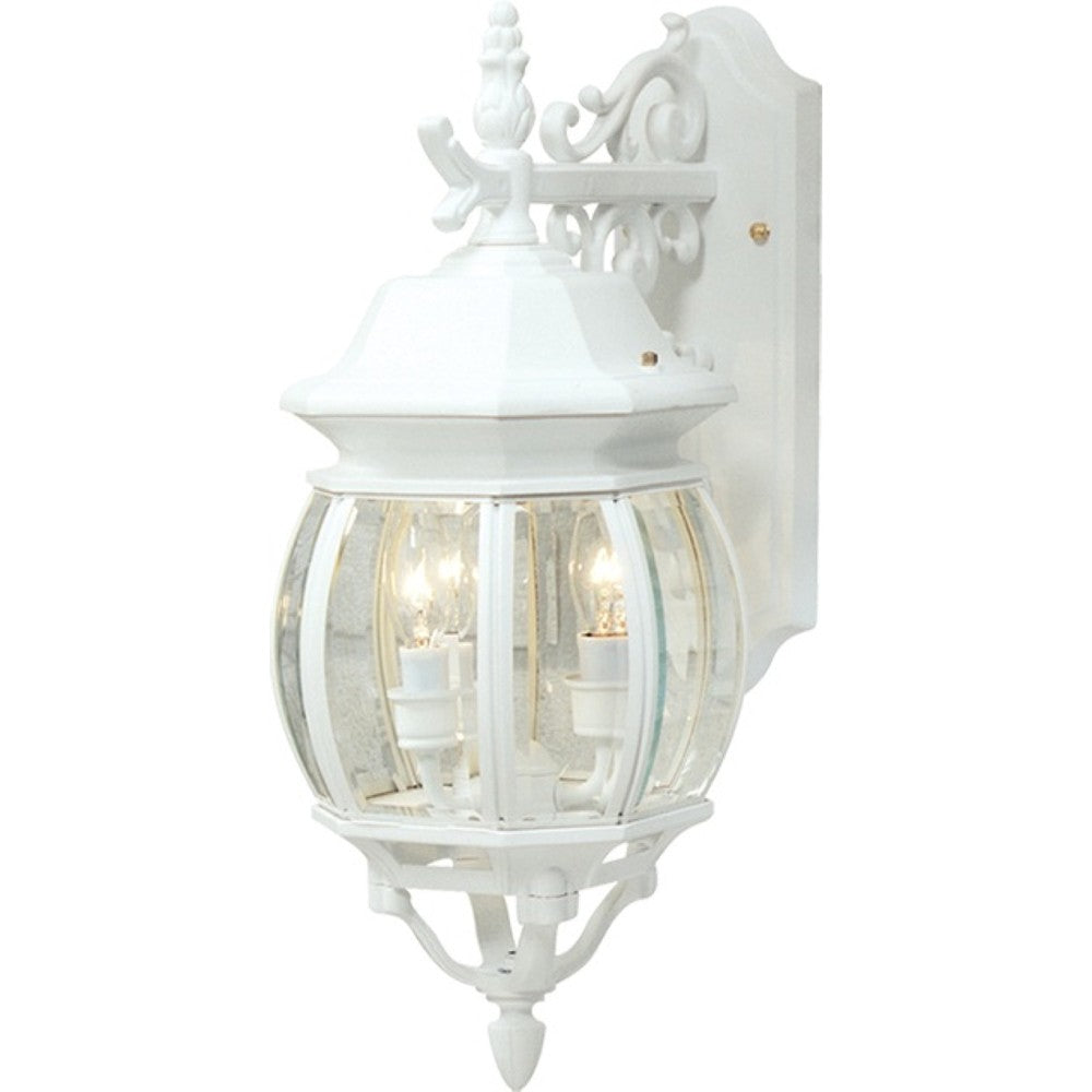 Classico 3 Light Outdoor Wall Light - White / 22.50