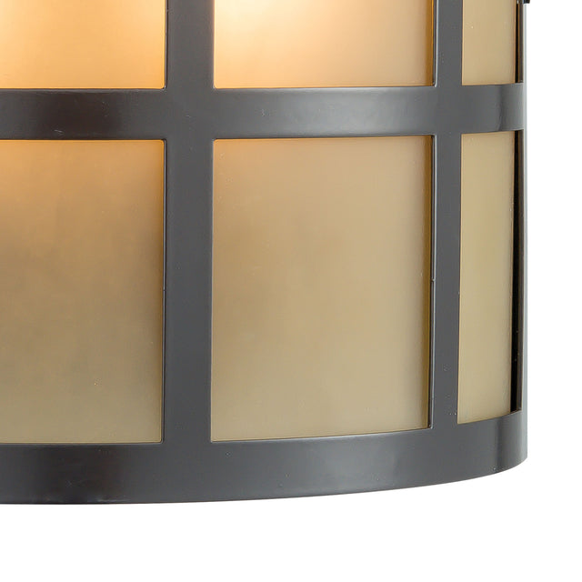 Elk 46330/2 Hooper 8'' High 2-Light Outdoor Sconce - Oil Rubbed Bronze
