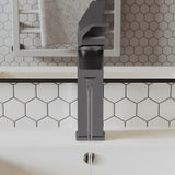 Voltaire Single Hole, Single-Handle, Bathroom Faucet in Gunmetal Grey