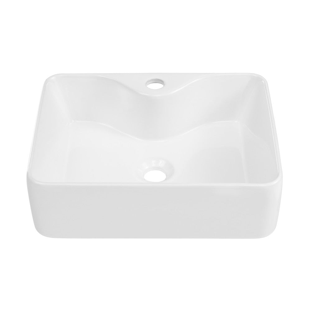 Rennes 19" Vessel Sink in Glossy White