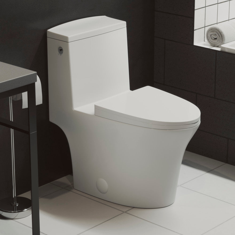 Hugo One-Piece Elongated Toilet Dual-Flush 1.1/1.6 gpf, Touchless