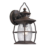 Elk 47040/1 Village Lantern 13'' High 1-Light Outdoor Sconce - Weathered Charcoal