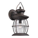 Elk 47042/1 Village Lantern 17'' High 1-Light Outdoor Sconce - Weathered Charcoal
