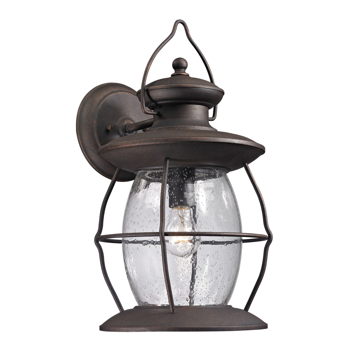Elk 47044/1 Village Lantern 18'' High 1-Light Outdoor Sconce - Weathered Charcoal