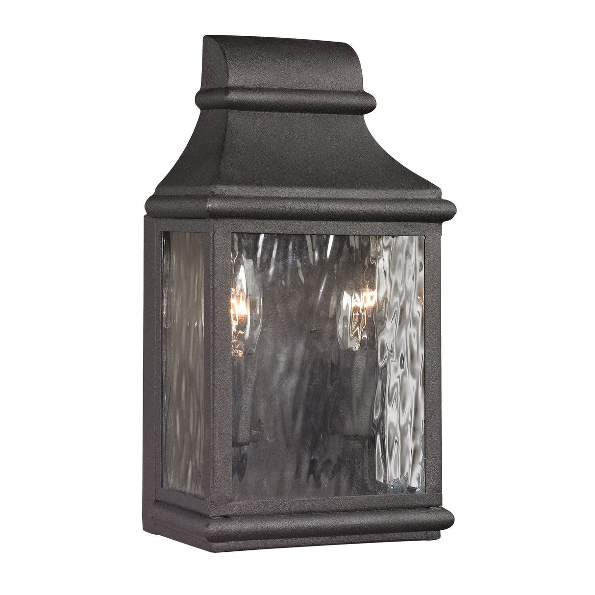 Elk 47070/2 Forged Jefferson 11'' High 2-Light Outdoor Sconce - Charcoal
