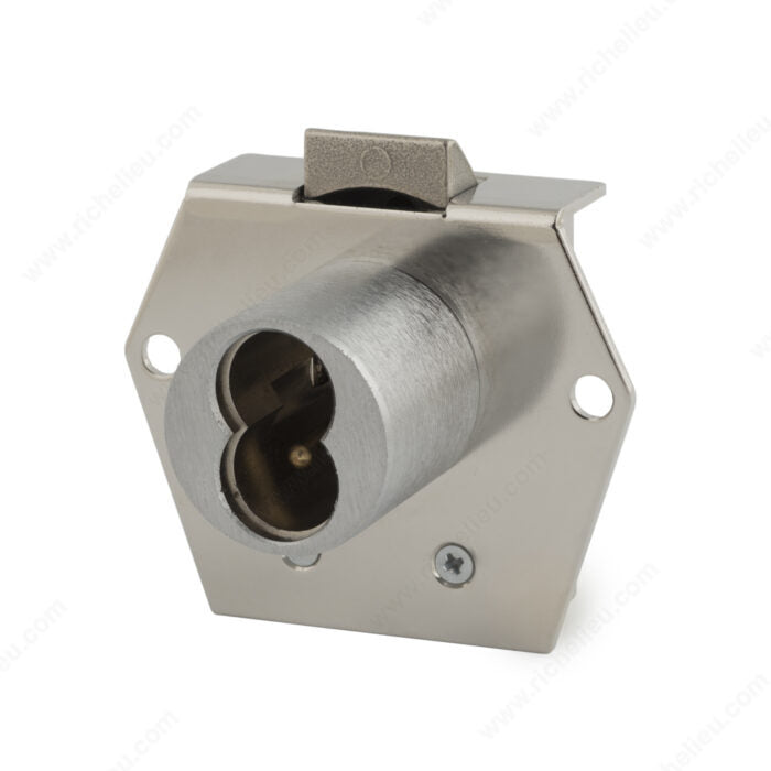 Olympus Lock Inc. 725RL-DW-IH-26 Deadbolt Rim Latch Cabinet Lock - 725RL, Polished Chrome, Single Drawer, Vertical, Knob at Bottom, Single Drawer