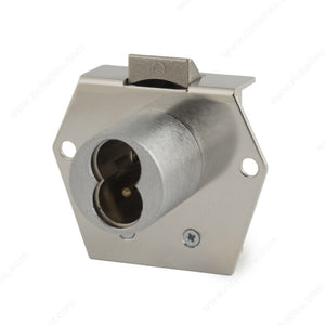 Olympus Lock Inc. 725RL-DW-IH-26 Deadbolt Rim Latch Cabinet Lock - 725RL, Polished Chrome, Single Drawer, Vertical, Knob at Bottom, Single Drawer
