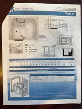 Hydro Systems Lifestyle 5230 52″ Walk-In Combo Tub with Jets & Grab Bars Tub MADE IN THE USA (Floor Model for Sale)