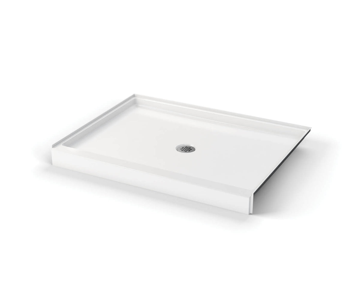 MAAX 106788-000-007-000 SPL 3850 AcrylX Alcove Shower Base with Center Drain in Biscuit