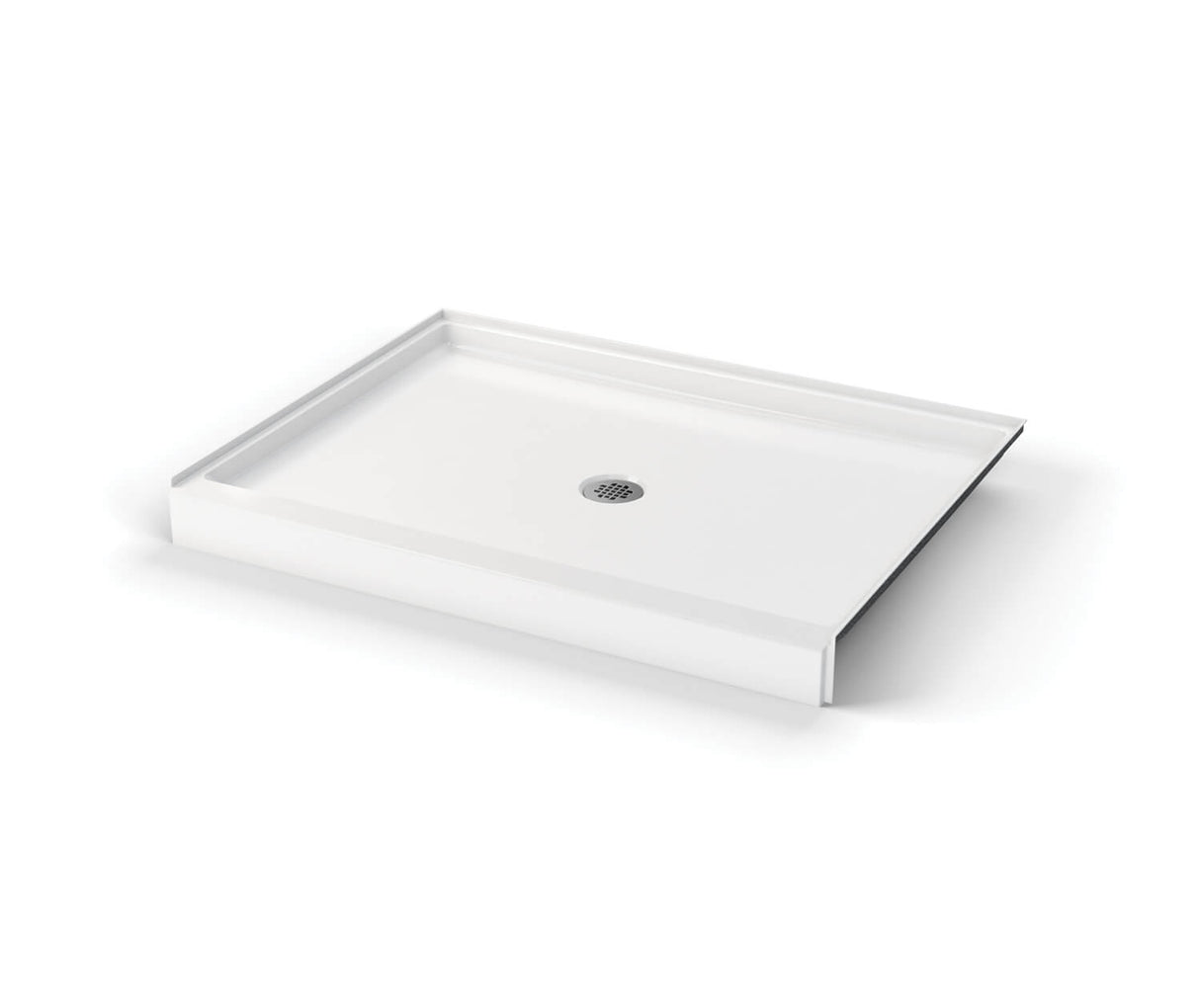 MAAX 106788-000-004-000 SPL 3850 AcrylX Alcove Shower Base with Center Drain in Bone