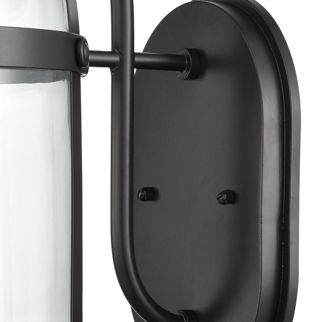 Elk 47511/1 Hunley 18'' High 1-Light Outdoor Sconce - Oil Rubbed Bronze