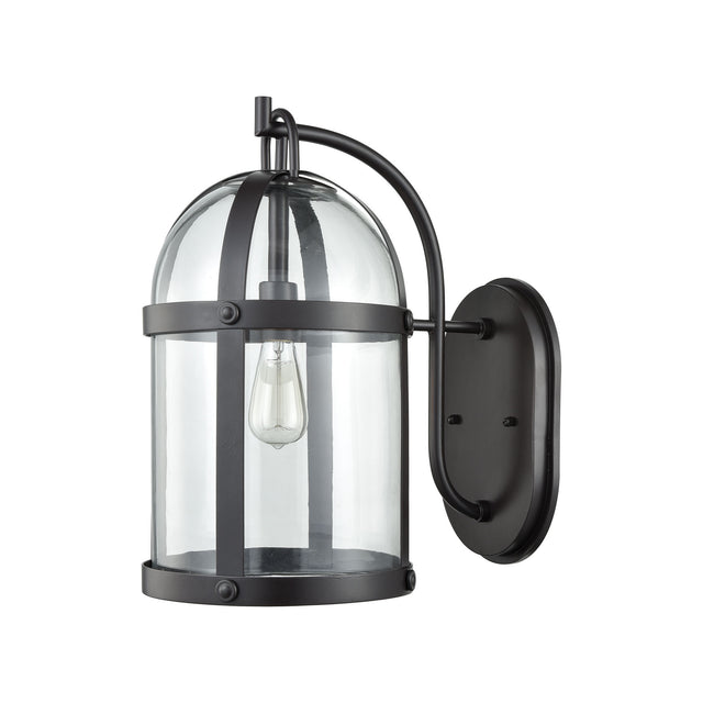 Elk 47511/1 Hunley 18'' High 1-Light Outdoor Sconce - Oil Rubbed Bronze
