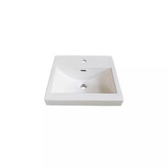 Fairmont Designs 18 x 16 in. Rectangular Drop-in Bathroom Sink in White