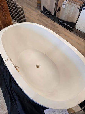 Native Trails NST6236-P Avalon Native Stone Freestanding Bathtub, 62", Pearl (Floor Model For Sale)