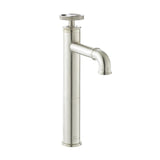 Avallon Single Hole, Single-Handle Wheel, High Arc Bathroom Faucet in Brushed Nickel