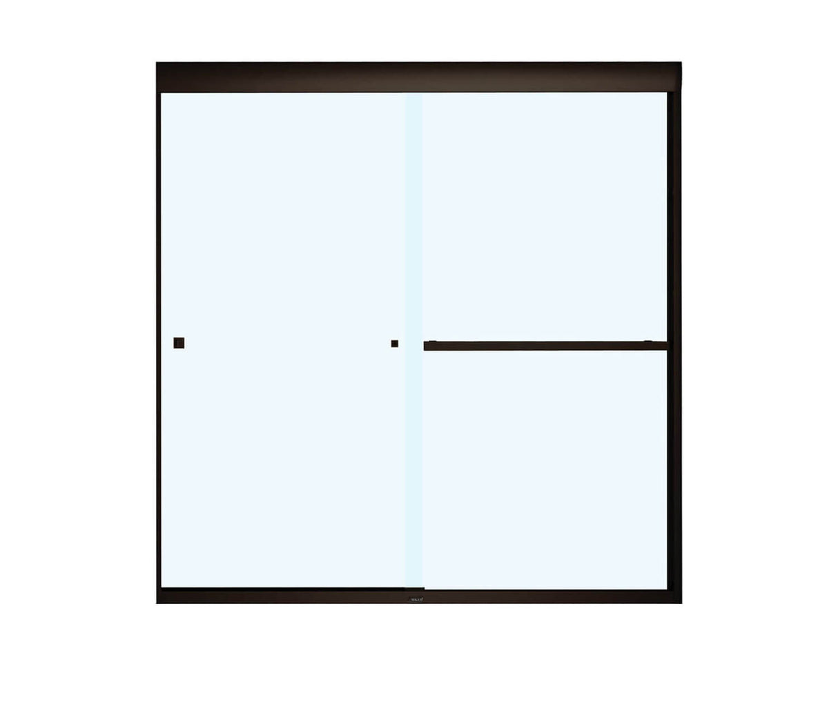 MAAX 135673-900-172-000 Aura 55-59 x 57 in. 8 mm Bypass Tub Door for Alcove Installation with Clear glass in Dark Bronze
