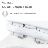 Concorde One Piece Square Toilet Dual Flush 1.1/1.6 gpf in Matte White