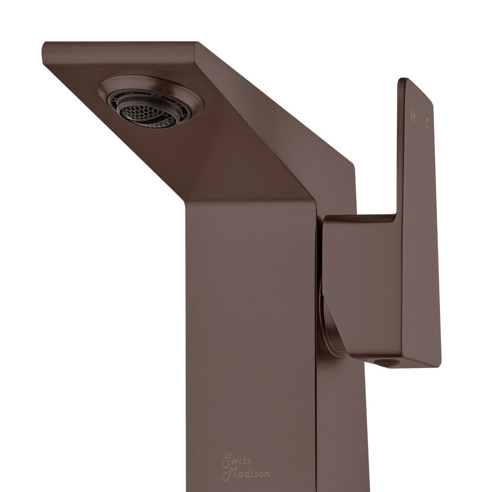 Carre Single Hole, Single-Handle, Bathroom Faucet in Oil Rubbed Bronze