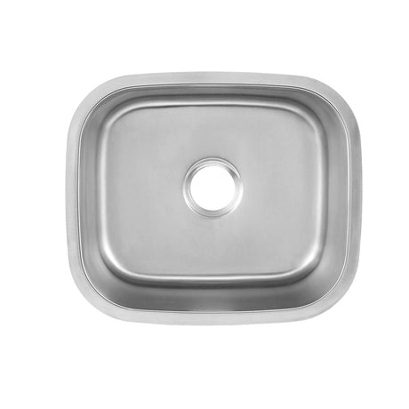 DAX Stainless Steel Single Bowl Undermount Kitchen Sink, Brushed Stainless Steel DAX-1720