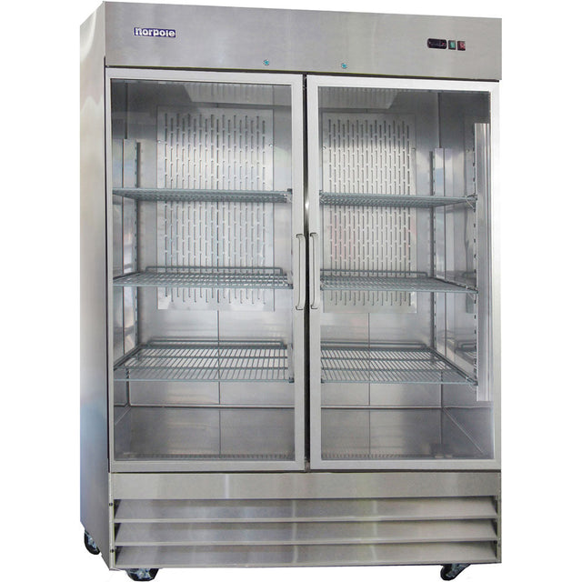 48 Cuft. Up Right Reach-In Refrigerator with Glass Doors PoshHaus