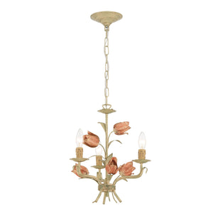 Southport 3 Light Sage Rose Mini Chandelier 4803-SR