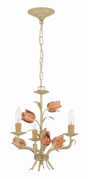 Southport 3 Light Sage Rose Mini Chandelier 4803-SR