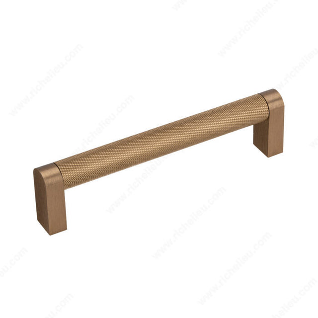 Richelieu BP259896216 Modern Metal Pull - 2598, Yukon Gold, 3 25/32 in, 4 9/32 in