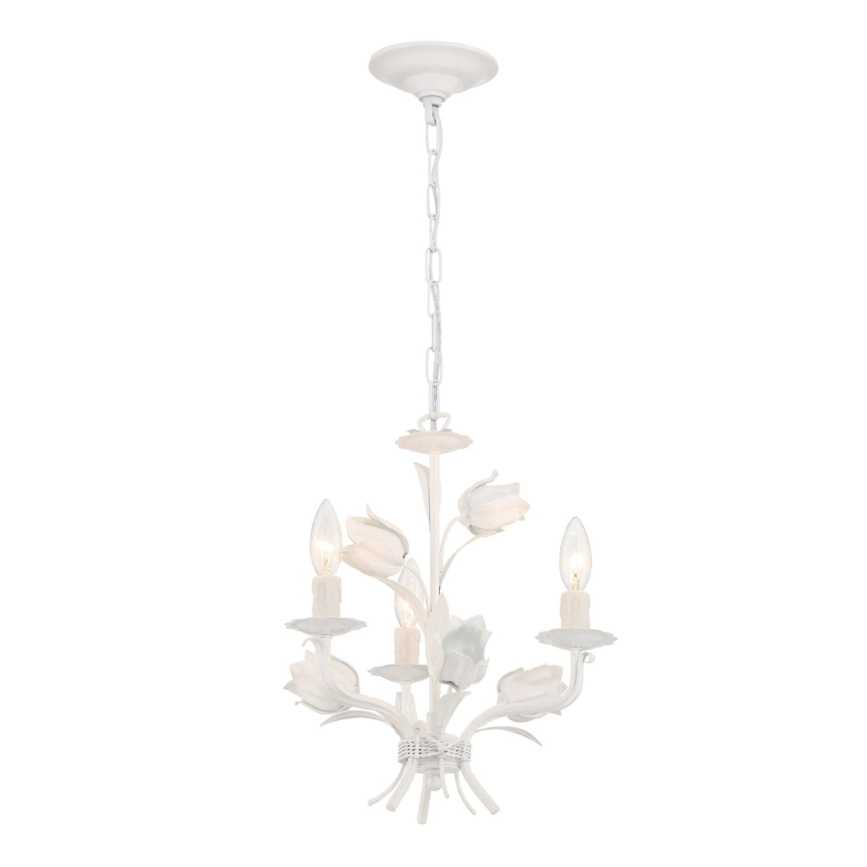 Southport 3 Light Wet White Mini Chandelier 4813-WW