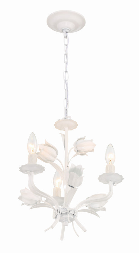 Southport 3 Light Wet White Mini Chandelier 4813-WW