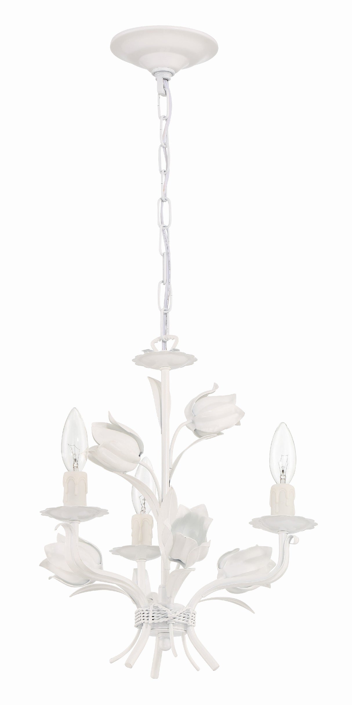 Southport 3 Light Wet White Mini Chandelier 4813-WW