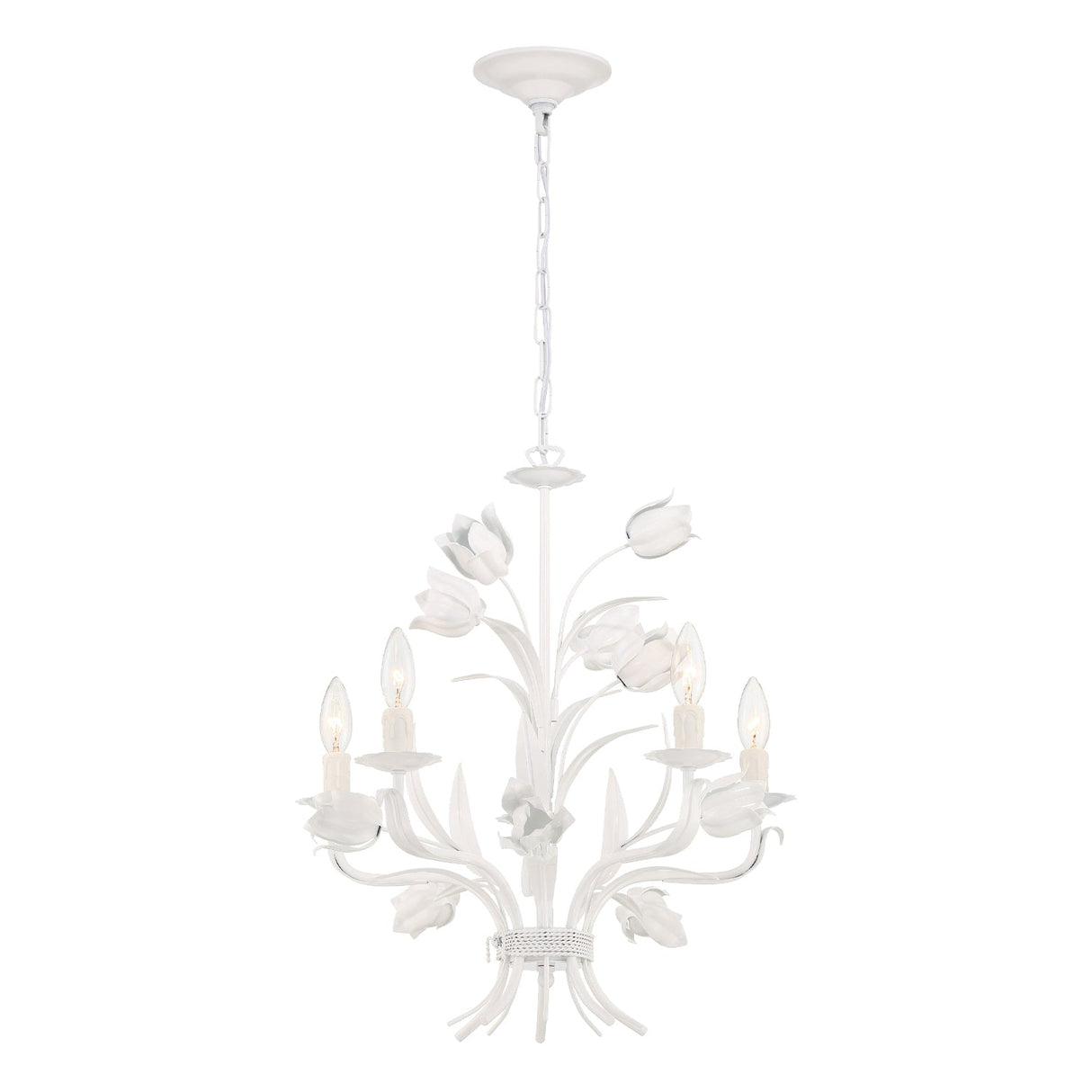 Southport 5 Light Wet White Chandelier 4815-WW