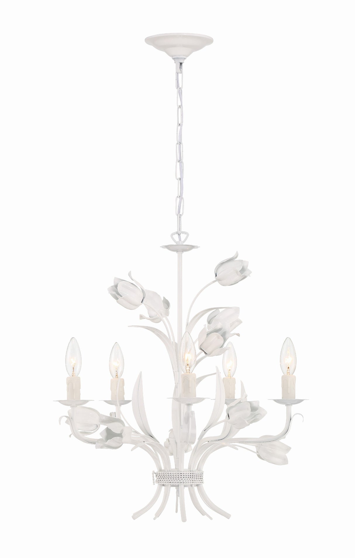 Southport 5 Light Wet White Chandelier 4815-WW