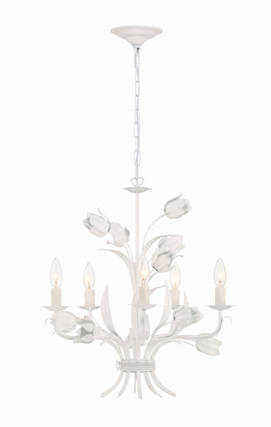 Southport 5 Light Wet White Chandelier 4815-WW