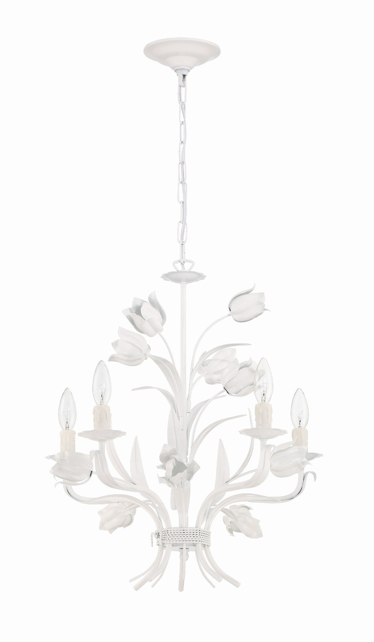 Southport 5 Light Wet White Chandelier 4815-WW