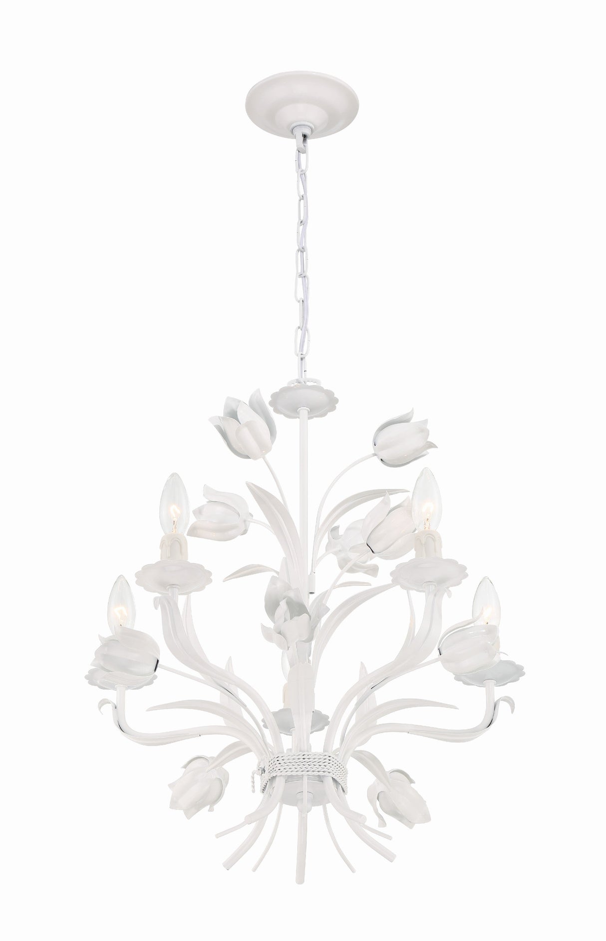 Southport 5 Light Wet White Chandelier 4815-WW