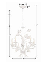 Southport 5 Light Wet White Chandelier 4815-WW