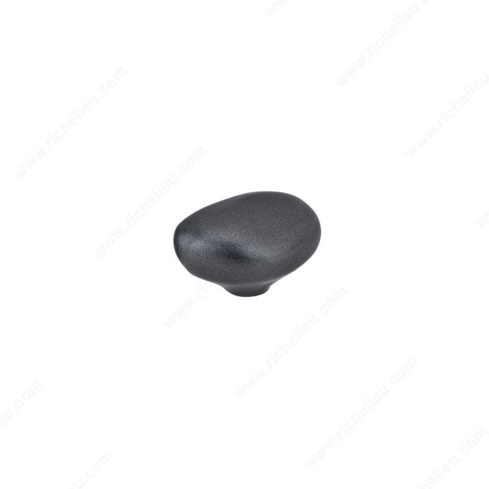 Richelieu 676130108 Modern Metal Knob - 6761, Titanium, 1 3/16 in, 29/32 in