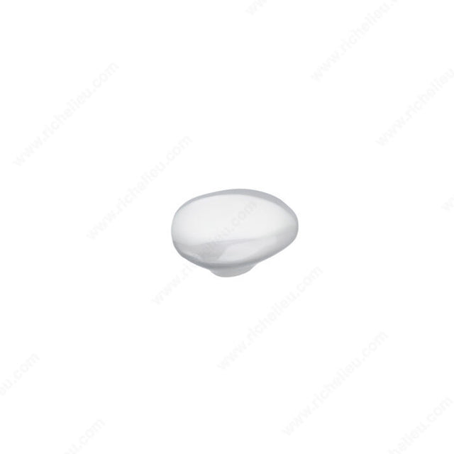 Richelieu 676178140 Modern Metal Knob - 6761, Chrome, 3 1/16 in, 1 31/32 in