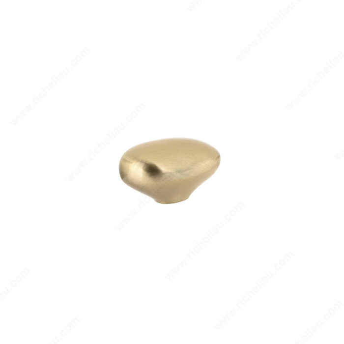 Richelieu 676130215 Modern Metal Knob - 6761, Lima Gold, 1 3/16 in, 29/32 in