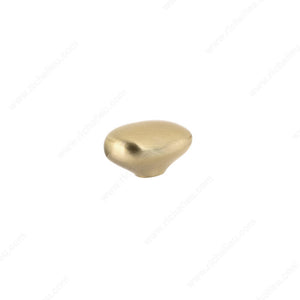 Richelieu 676130215 Modern Metal Knob - 6761, Lima Gold, 1 3/16 in, 29/32 in