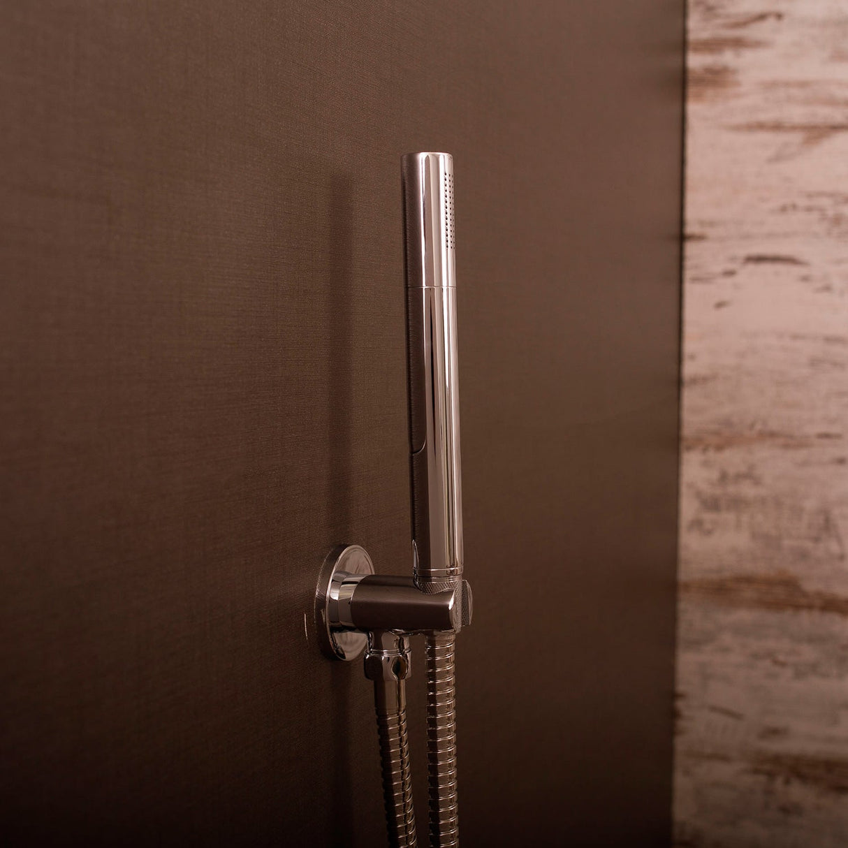 DAX Brass Round Handheld Shower, Chrome DAX-516