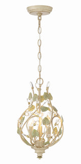 Josie 3 Light Champagne Green Tea Mini Chandelier 4845-CT