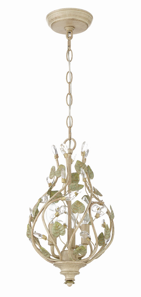 Josie 3 Light Champagne Green Tea Mini Chandelier 4845-CT