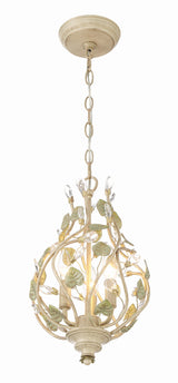 Josie 3 Light Champagne Green Tea Mini Chandelier 4845-CT