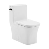 Concorde One-Piece Square Toilet Side Flush, Black Hardware 1.28 gpf