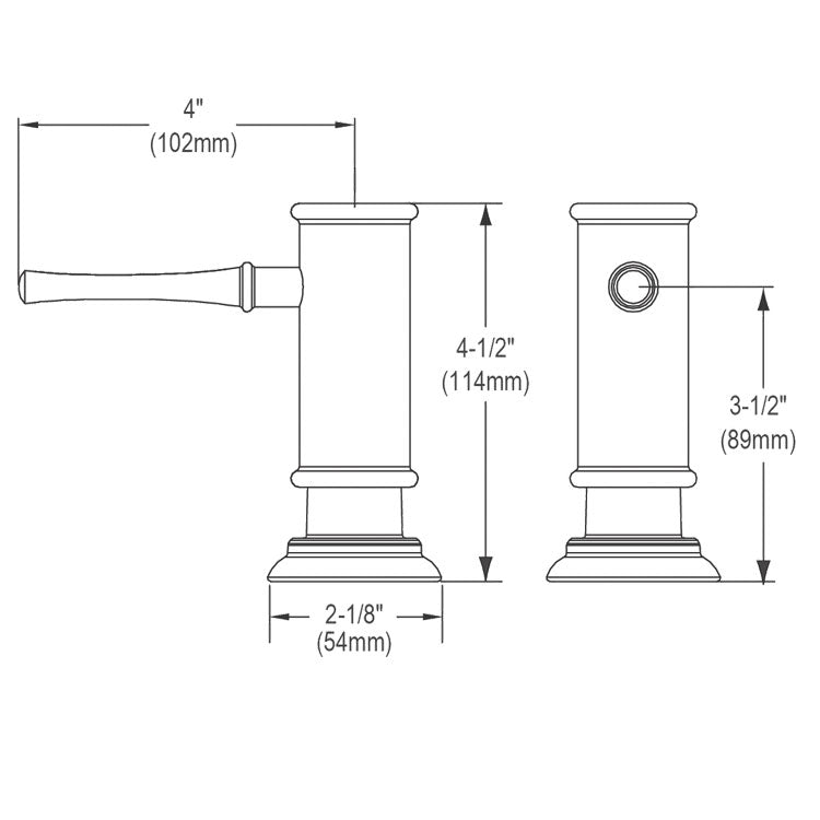 Elkay LK330LS Dispenser, Small, Lustrous Steel