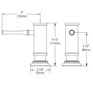 Elkay LK330LS Dispenser, Small, Lustrous Steel