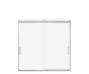 MAAX 135695-900-084-000 Revelation Square 56-59 x 56 ¾-59 ¼ in. 8mm Bypass Tub Door for Alcove Installation with Clear glass in Chrome